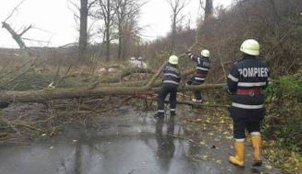 20 situaţii de urgenţă generate de vânt şi inundaţii în județul Botoșani