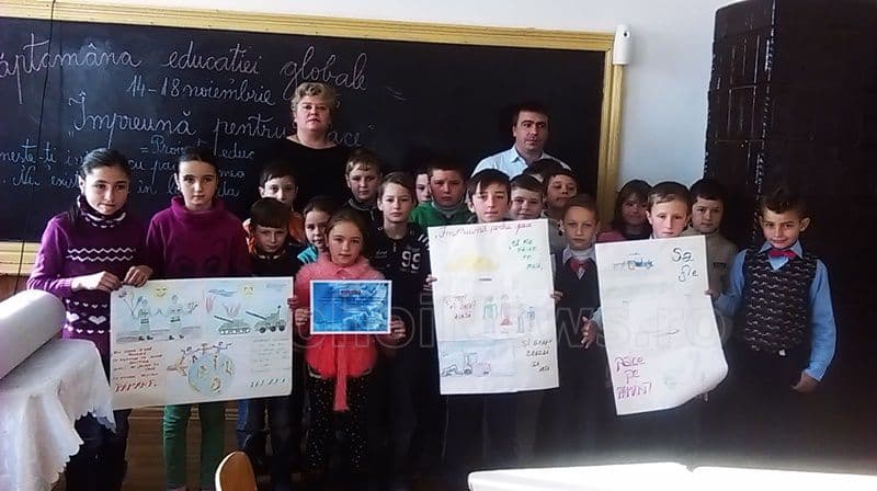 Proiect educațional „Împreună pentru pace” desfășurat la Școala Gimnazială „Dimitrie Pompeiu” Broscăuți - FOTO