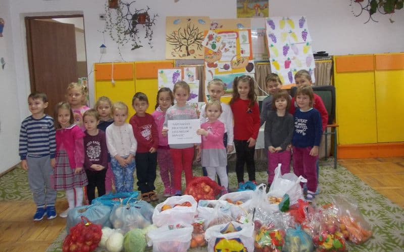 Activitate de voluntariat a preșcolarilor de la Grădinița cu PP Ștefan cel Mare și Sfânt Dorohoi - FOTO