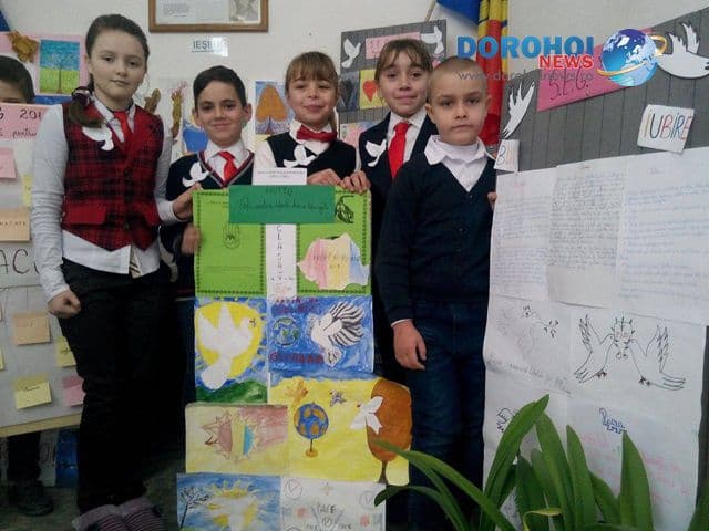 „Împreună pentru pace” la Şcoala Gimnazială „Gheorghe Coman” din Brăeşti - FOTO