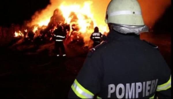 Incendiu la un depozit de cereale. Aproape 1.000 de kilograme de semințe de floarea soarelui,  s-au facut scrum!