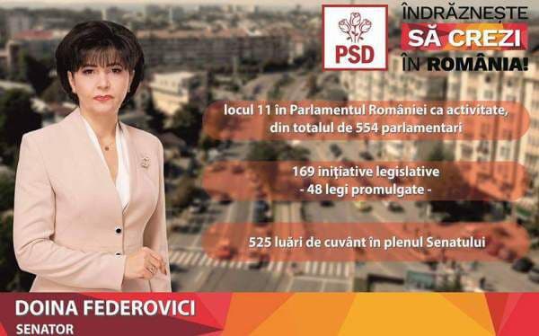 Doina Federovici:„Prioritatea PSD pentru Botoșani este finalizarea modernizării infrastructurii rutiere începută în guvernarea lui Victor Ponta”