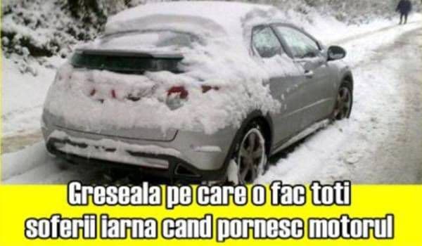 Greșeala pe care o fac toți șoferii iarna când pornesc motorul