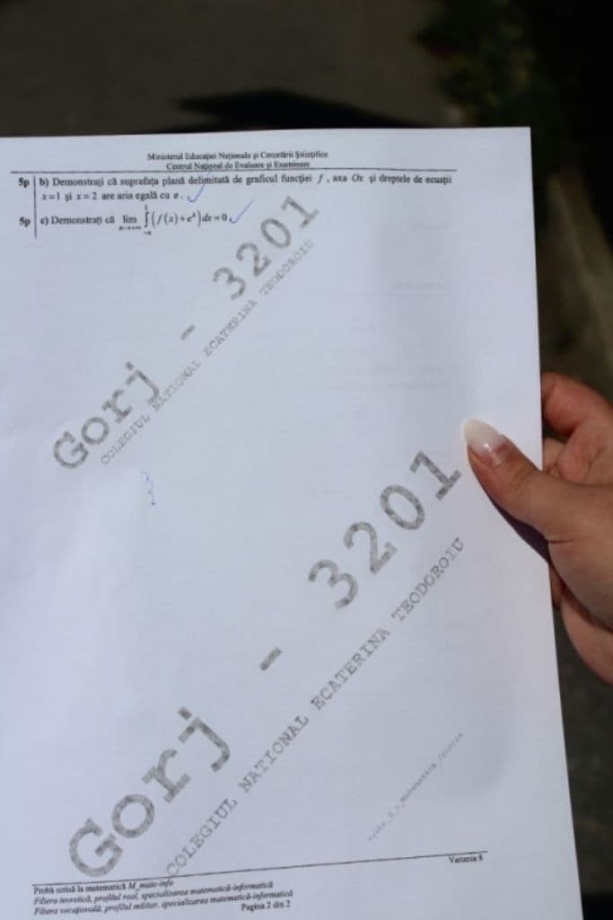Subiecte Matematică - Profil Real 2
