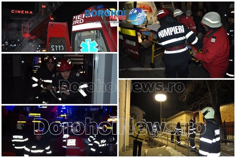 Incendiu la Cinema „Melodia” Dorohoi: Exercițiu de amploare a pompierilor dorohoieni – VIDEO/FOTO