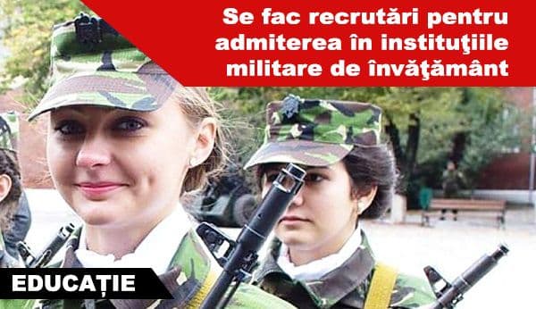Tinerii din județul Botoșani, băieți și fete invitați să aleagă cariera militară!
