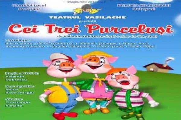 Cei trei purceluşi la Teatrul „Vasilache”
