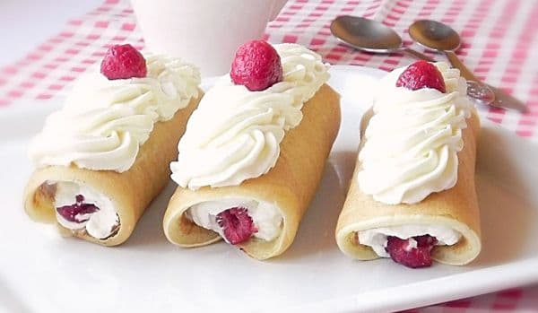 Clătite cu cremă de mascarpone