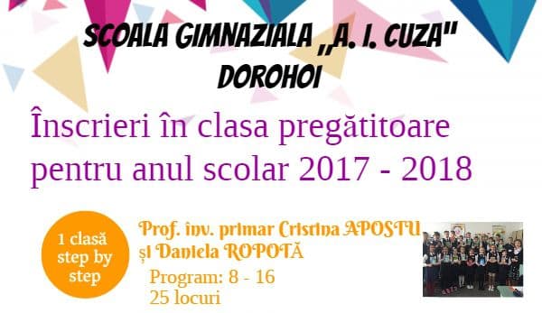Ziua Porților Deschise la Școala „Alexandru Ioan Cuza” Dorohoi. Competență, profesionalism și dedicație!