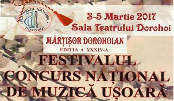 Festivalul Național „Mărțișor Dorohoian” ediţia a XXXIV-a, în week-end la Dorohoi