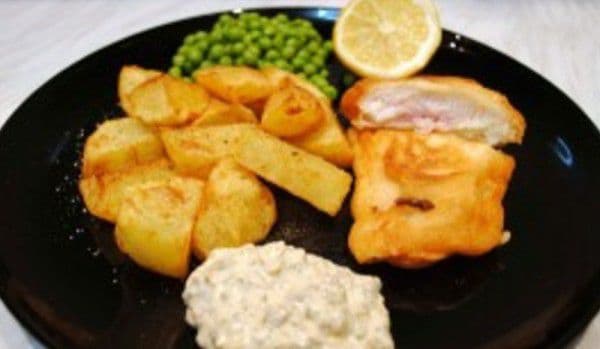 Cod pane cu sos tartar