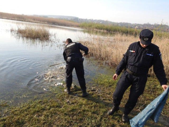 Doi bărbați din comuna Mihăileni, prinși de jandarmii suceveni la pescuit ilegal - FOTO