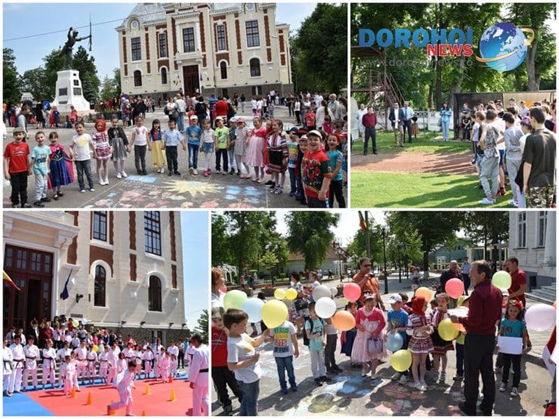Zilele Copilului Dorohoi 2017: Mii de copii angrenați în activitățile desfășurate în prima zi de distracție - FOTO