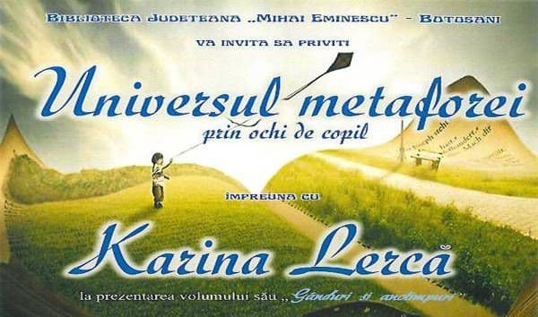 Universul metaforei prin ochi de copil: Karina Lercă