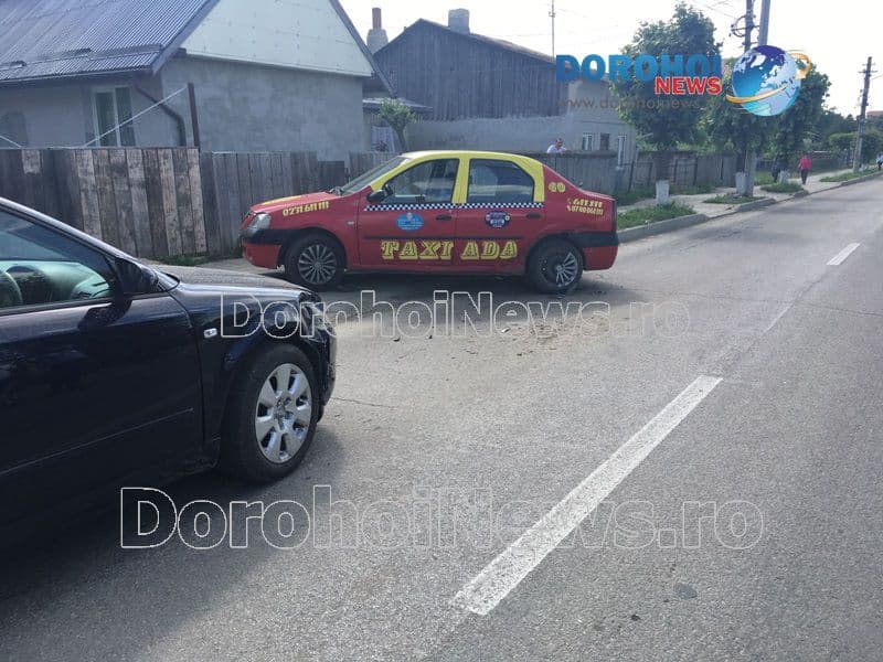 Accident! O femeie rănită și două mașini avariate pe strada George Enescu din Dorohoi - FOTO
