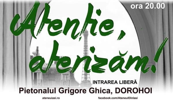Spectacolele de succes „Peter Pan” și „Atenție, aterizăm!” vin la Dorohoi