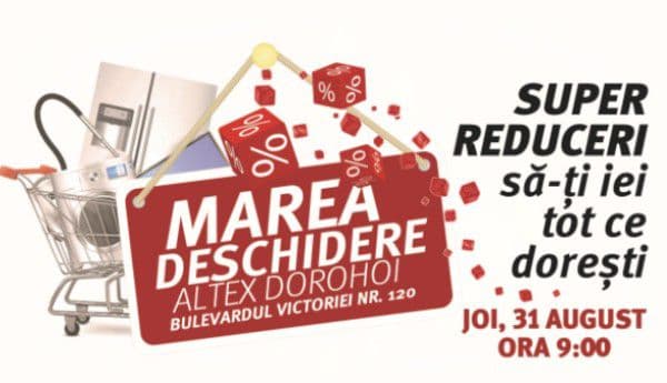 ALTEX deschide un nou magazin în Dorohoi, și ajunge la o rețea de 98 de magazine 