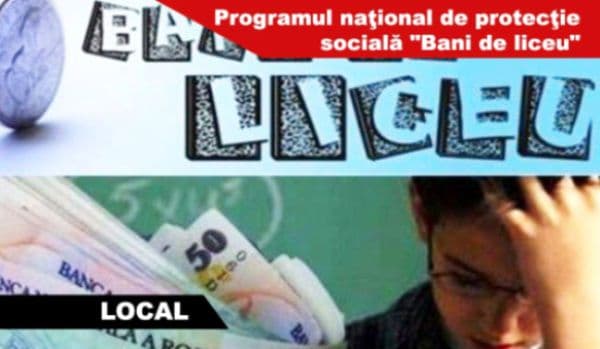 DAS Dorohoi anunță: CALENDARUL de desfăşurare a Programului naţional „BANI DE LICEU”