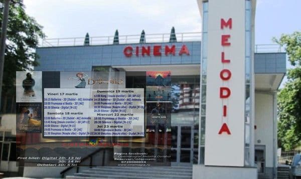 Vezi ce filme vor rula la Cinema „MELODIA” Dorohoi, în săptămâna 13 – 19 octombrie – FOTO