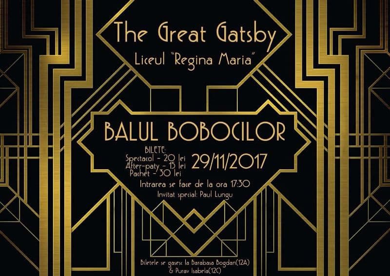 Balul Bobocilor Liceul „Regina Maria” - THE GREAT GATSBY - FOTO