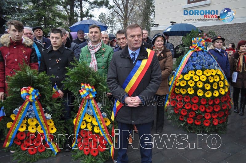 1 Decembrie – Ziua Națională a României sărbătorită la Dorohoi cu depunere de coroane - FOTO