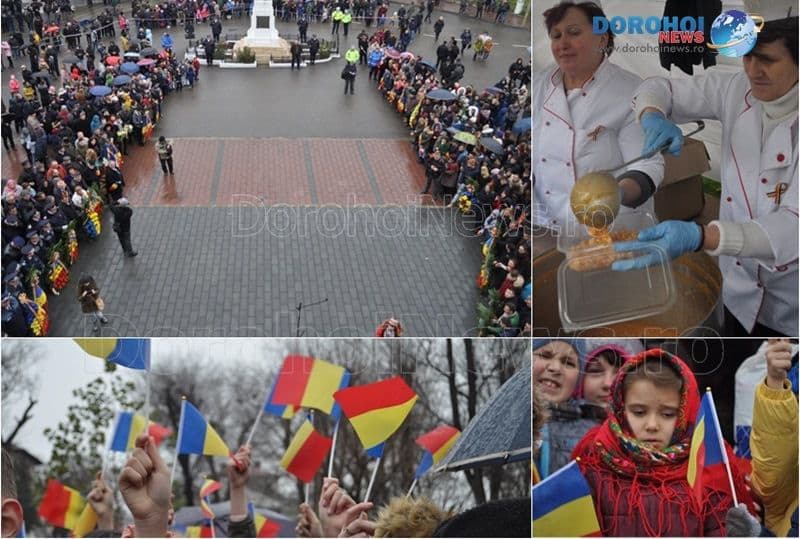 Muzică, horă și mâncare ostășească de 1 Decembrie la Dorohoi - VIDEO/FOTO
