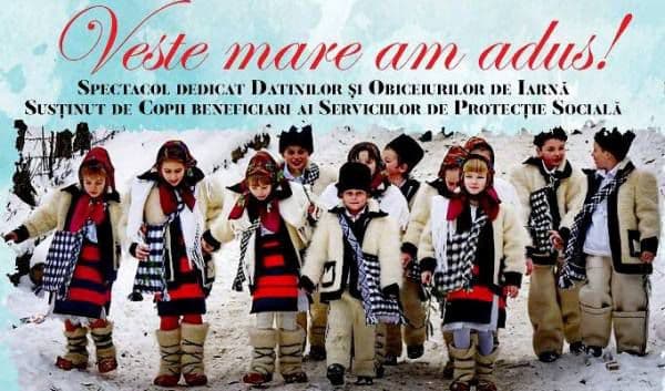Spectacol de colinde „Veste mare am adus!” la Casa Tineretului Botoșani