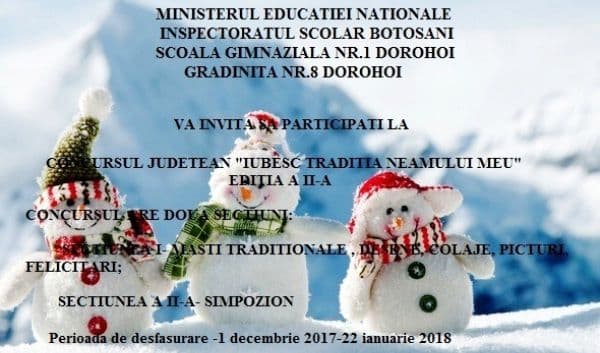 Grădiniţa nr. 8 Dorohoi - Concurs judeţean „Iubesc tradiţia neamului meu” ediţia a II-a
