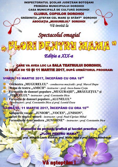 Afis Flori pt mama 2017