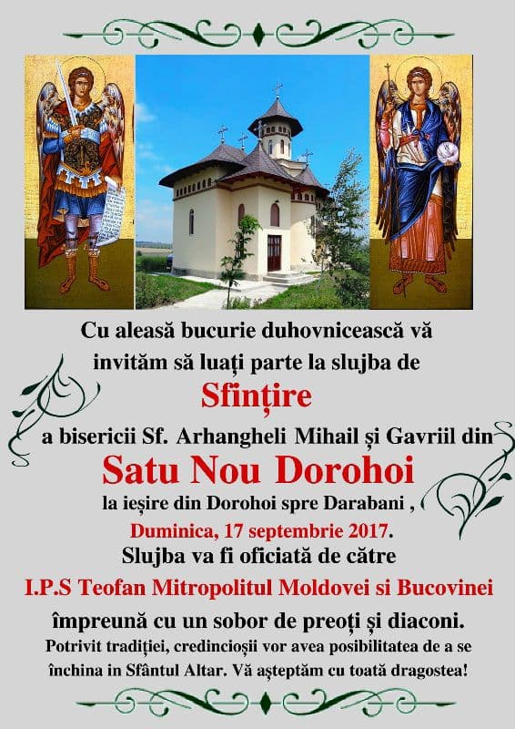 Sfințire biserica