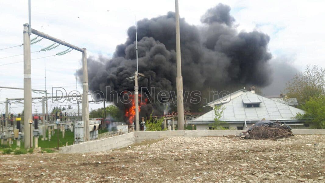 incendiu transformatoare Botosani01