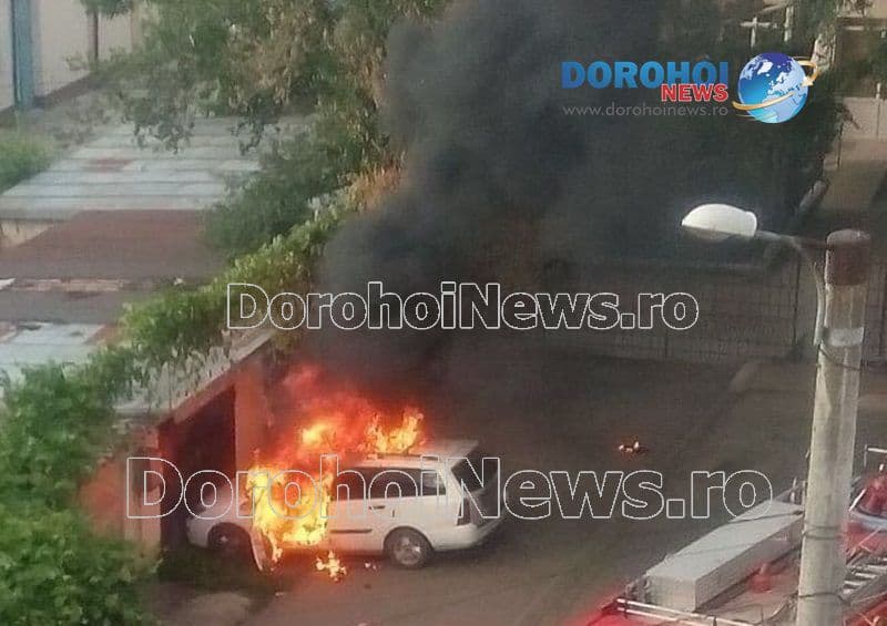Incendiu auto Dorohoi_01