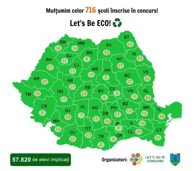 Harta scolilor inscrise