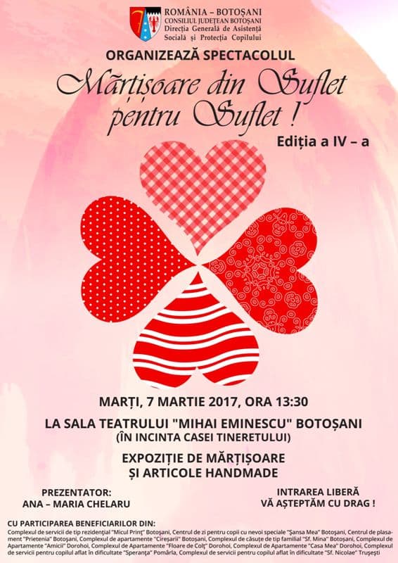 afis Mărțișoare din Suflet pentru Suflet