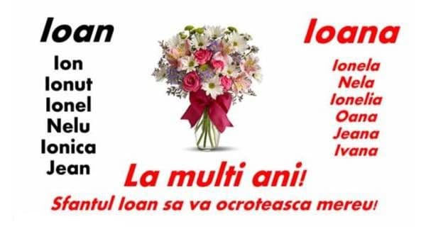 La mulţi ani cu sănătate, Ioane! Politicieni, primari, preoţi, artişti, poartă celebrul nume!