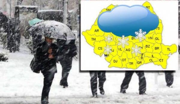 Val de aer POLAR peste România anunțat de meteorologi