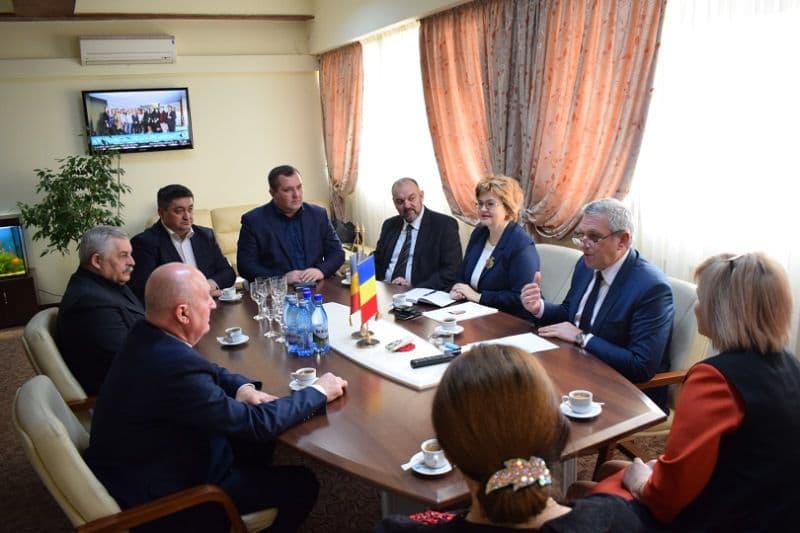 Delegație din Raionului Edineț – Republica Moldova prezentă astăzi la Consiliul Județean Botoșani - FOTO
