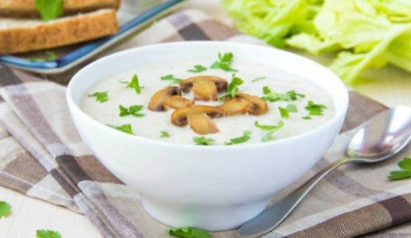 Supă cremă de ciuperci