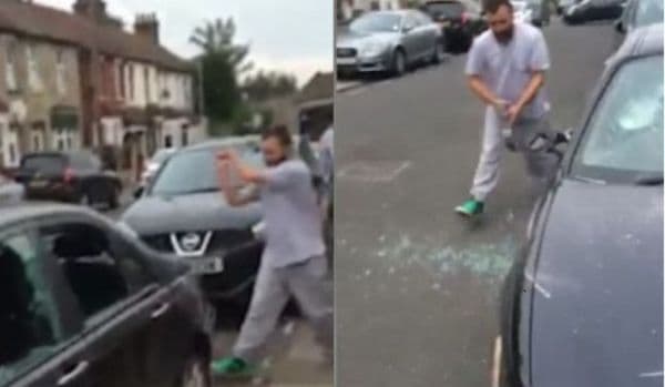 Scene şocante în Marea Britanie. Trei români au vandalizat maşina unui vecin care ar fi parcat pe locul lor
