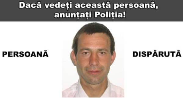 Persoană dispărută: Poliția caută un bărbat care nu a mai luat legătura cu familia de doi ani