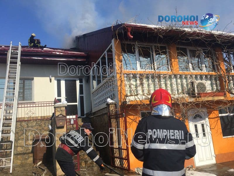 Incendiu puternic izbucnit pe strada Mihai Viteazu din Dorohoi! Două locuințe au fost afectate – VIDEO / FOTO