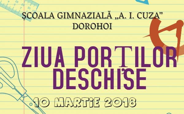 Ziua porților deschise la Școala Gimnazială „Alexandru Ioan Cuza” Dorohoi
