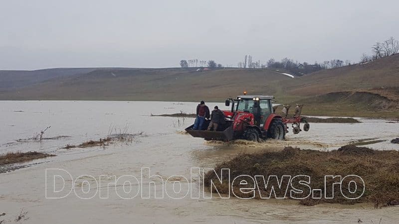 Comitet Local pentru Situații de Urgență la Hilișeu-Horia! Drum și pășuni inundate după revărsarea apelor - VIDEO/FOTO