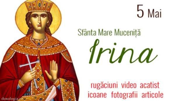 Rugăciune către Sfânta Mare Muceniţă Irina, ocrotitoarea căsătoriţilor şi a celor care vor să se căsătorească