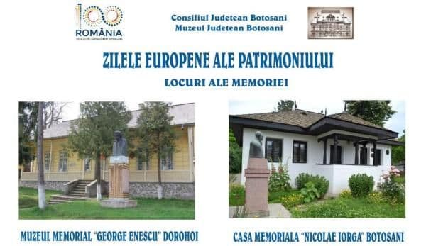 Zilele Europene ale Patrimoniului desfăşurate la Dorohoi sub genericul „Locuri ale memoriei”