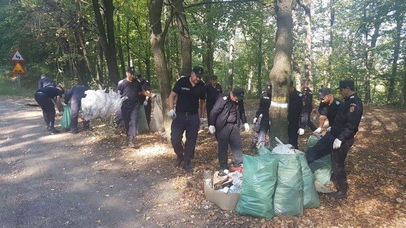 S-a dat startul la marea curățenie: Pompierii din Dorohoi curăță Pădurea „Gorovei” iar cei din Botoșani „Lacul cu nuferi” - FOTO