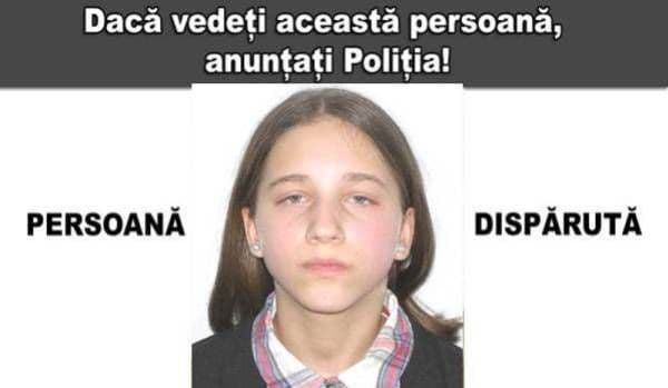 Adolescentă dată în urmărire, după ce a plecat la școală și nu s-a mai întors. Aţi văzut-o?