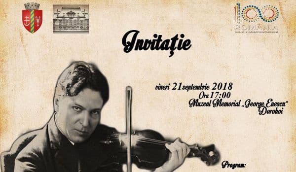 Primăria municipiului Dorohoi, vă invită la Muzeu - ENESCU ȘI MARELE RĂZBOI