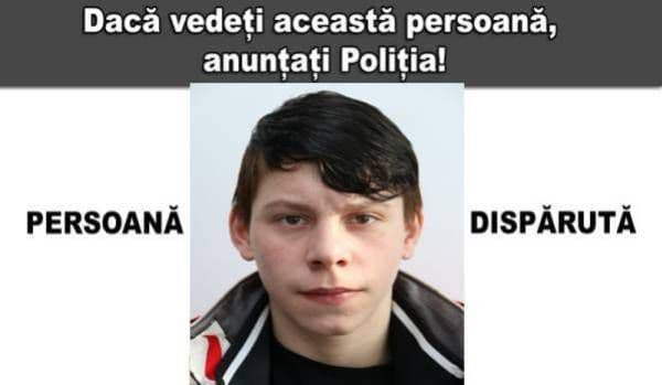 L-aţi văzut pe acest adolescent? Sunaţi urgent la Poliţie!