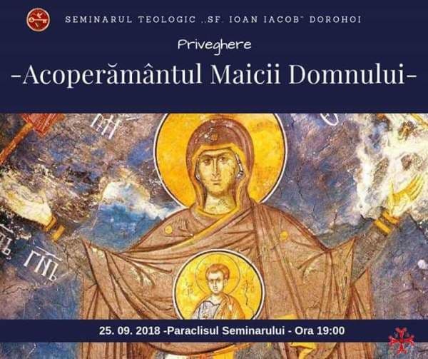 Invitaţie duhovnicească la Slujbă de Priveghere